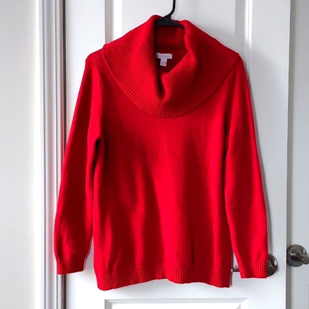 Charter Club turtleneck red sweater large